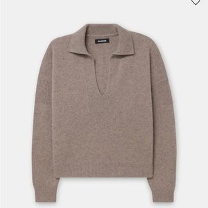 Naadam cashmere polo sweater size small